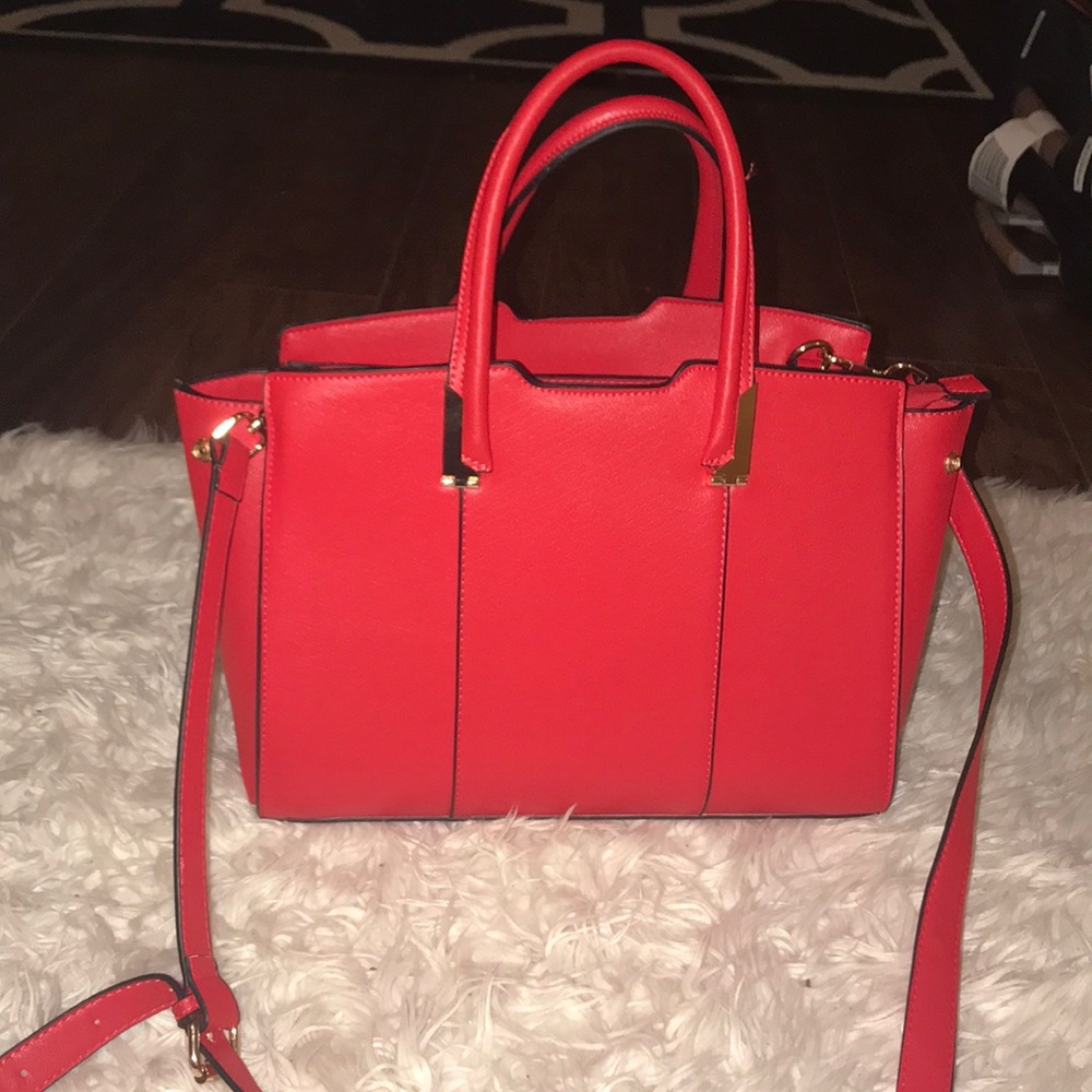 Red satchel